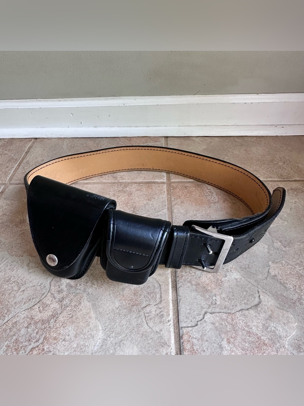 Gould & Goodrich EZ Slide Leather Duty Belt Black Nickel​